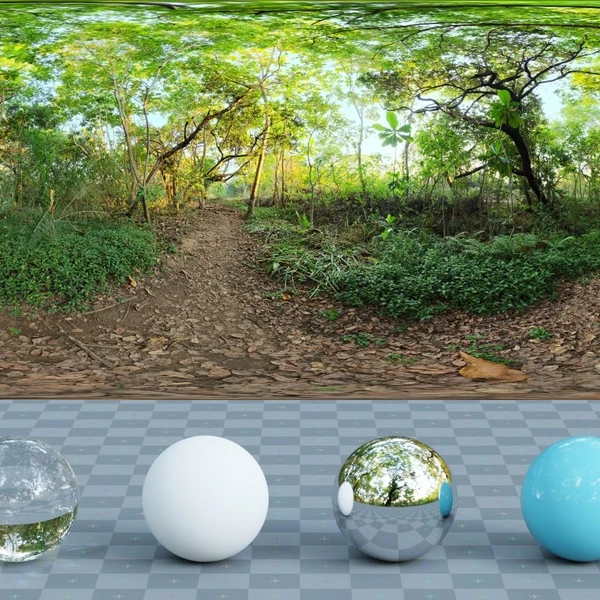 River Walk 1 - HDRI map - from Poly Haven