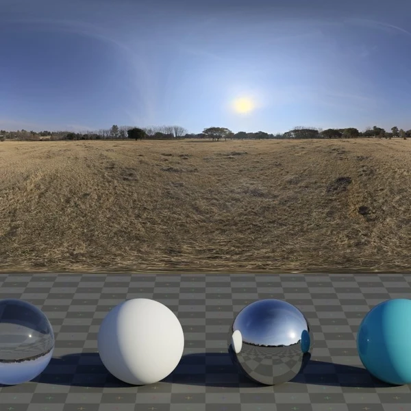 Dry Field - HDRI map - from Poly Haven
