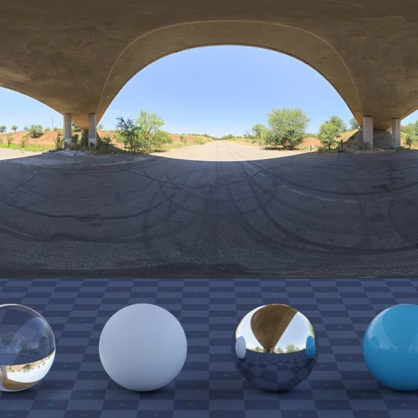 Derelict Underpass - HDRI map - from Poly Haven