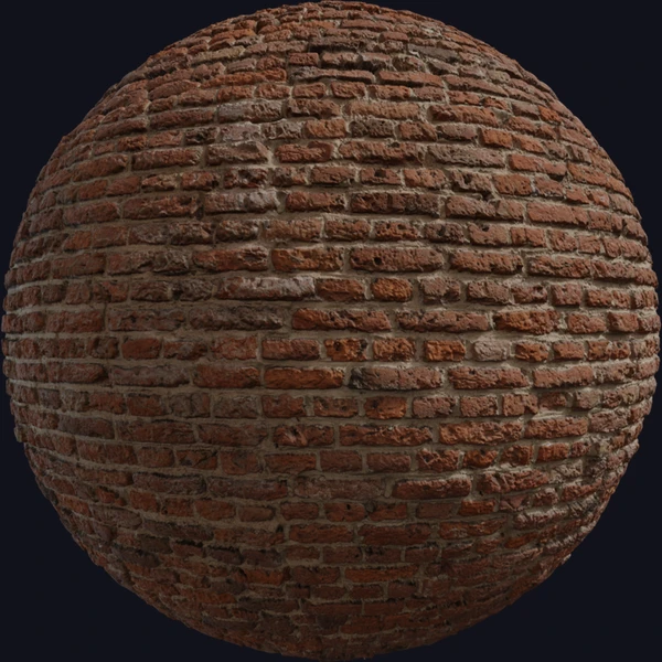 Medieval Red Brick - PBR texture - from Poly Haven