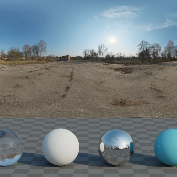 Abandoned Tank Farm 01 - HDRI map - from Poly Haven