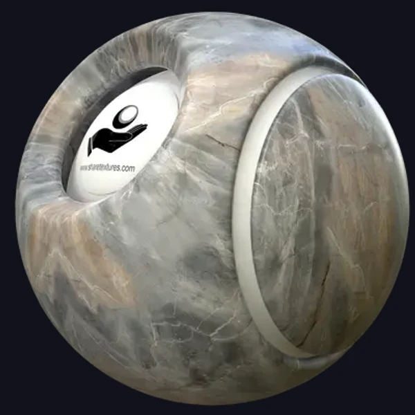 Caramel Grey Marble 1 - Floor - PBR texture - from Share Textures