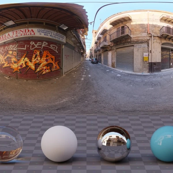 Urban Alley 01 - HDRI map - from Poly Haven