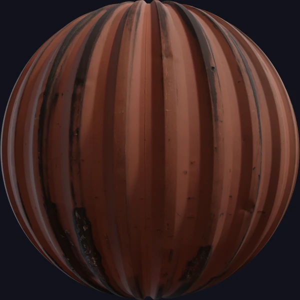 Rusty Painted Metal - PBR texture - from Poly Haven
