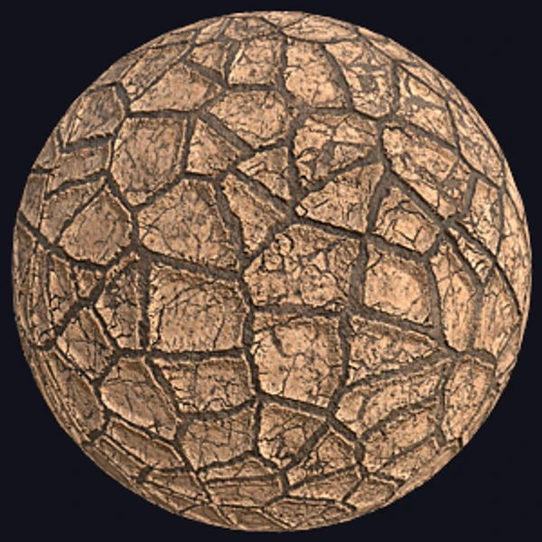 Cracked Earth in Field During Drought (Ground 0041)