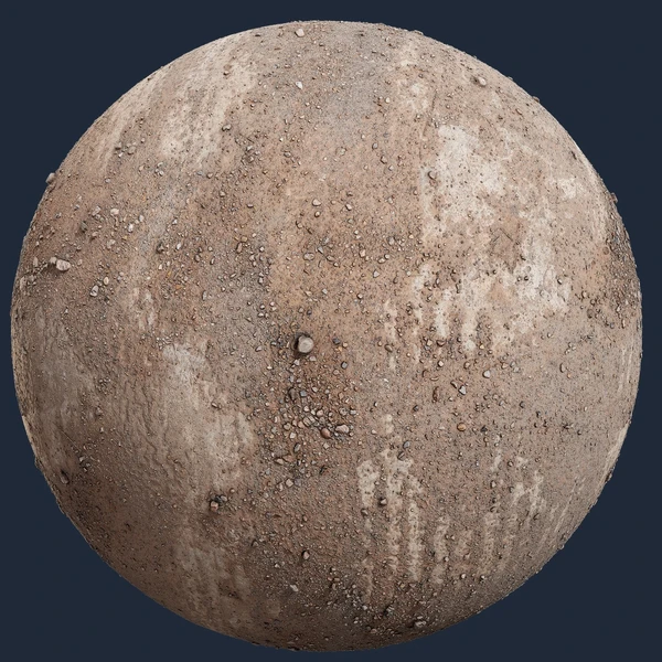 Muddy Ground With Pebbles - PBR texture - from Poly Scan