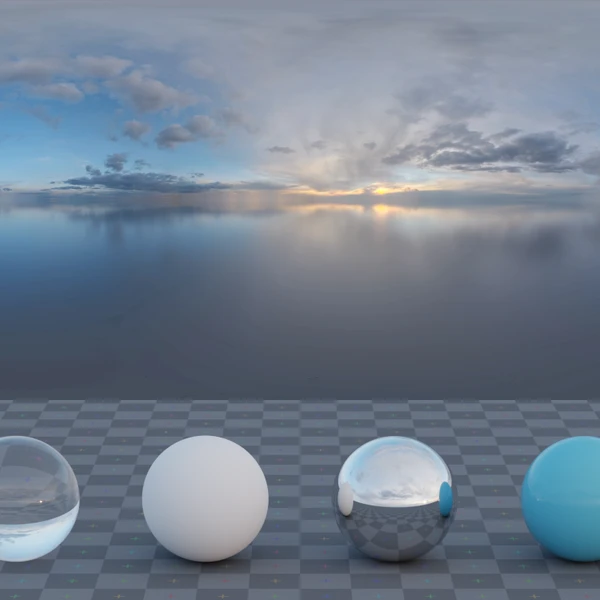 Industrial Sunset Puresky - HDRI map - from Poly Haven