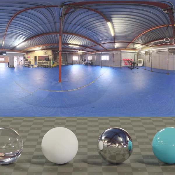 Crossfit Gym - HDRI map - from Poly Haven