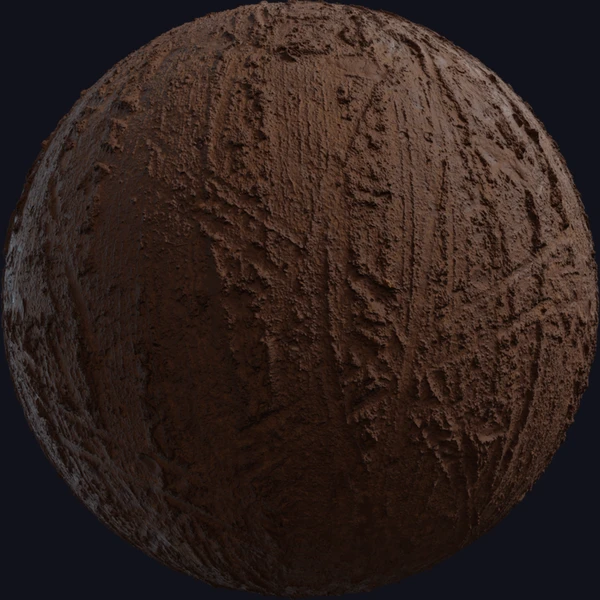Muddy Tracks - Floor - PBR texture - from Poly Haven