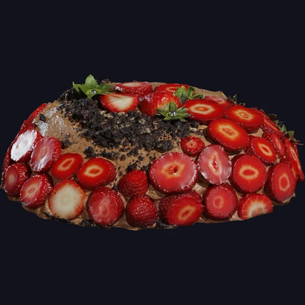 Strawberry Chocolate Cake - 3D Models - 3D model - from Poly Haven
