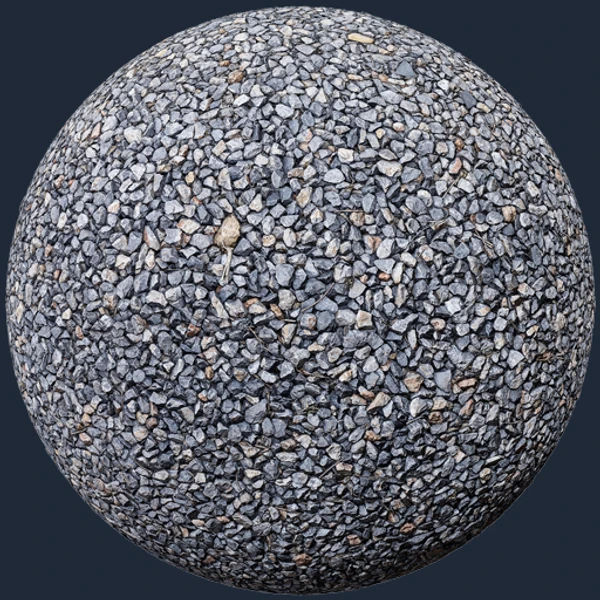 Gravel Road Surface Texture – Free Road PBR Texture