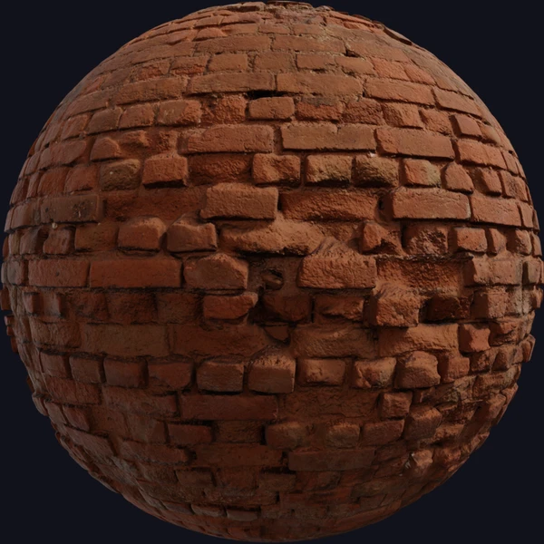 Broken Brick Wall - PBR texture - from Poly Haven