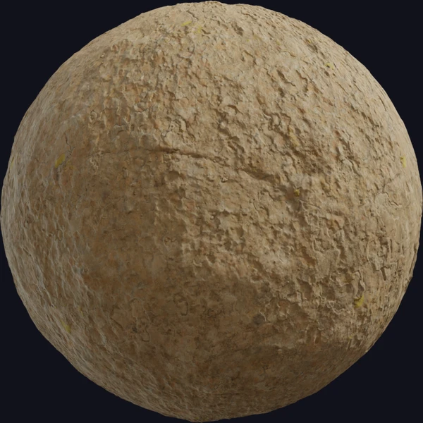 Worn Rock Natural 01 - PBR texture - from Poly Haven