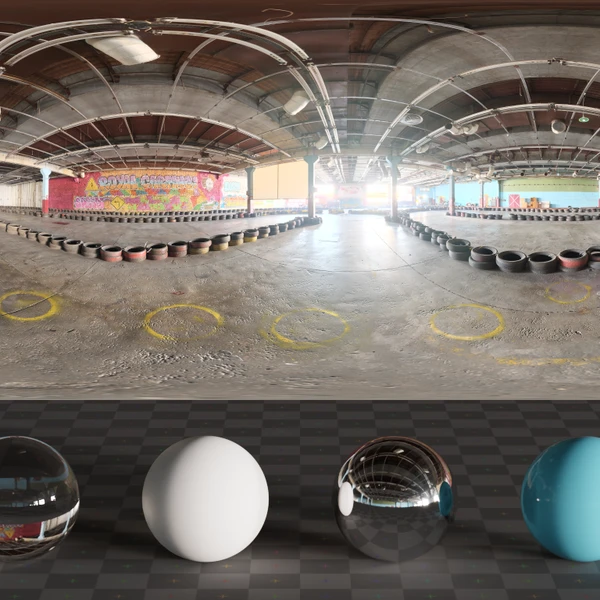 Kart Club - HDRI map - from Poly Haven