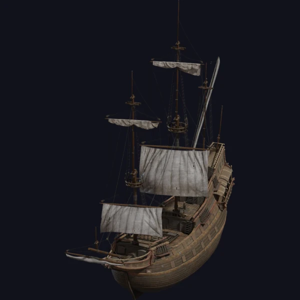Dutch Ship Large 01 - 3D Models - 3D model - from Poly Haven
