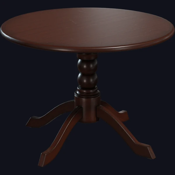 Round Wooden Table 01 - 3D Models - 3D model - from Poly Haven