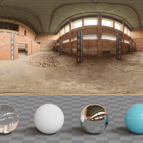 Abandoned Construction - HDRI map - from Poly Haven