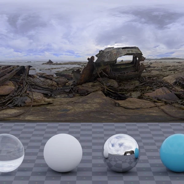 Tucker Wreck - HDRI map - from Poly Haven