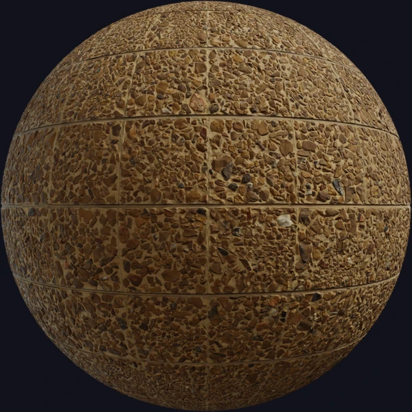 Rock Embedded Tiles