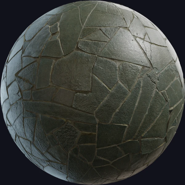 Stone Tiles - Floor - PBR texture - from Poly Haven