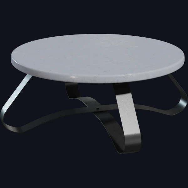 Coffee Table Round 01 - 3D Models - 3D model - from Poly Haven