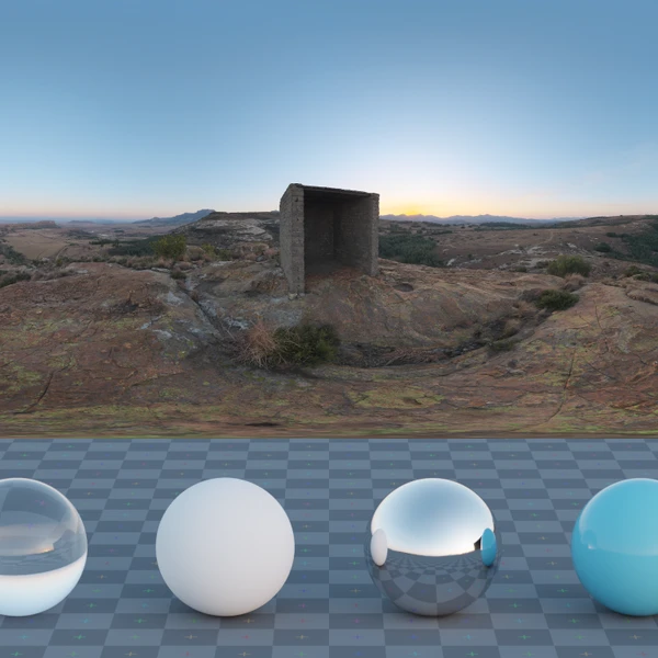 Fouriesburg Mountain Lookout 2 - HDRI map - from Poly Haven