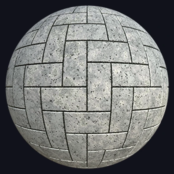Grey Brick Texture in Herringbone Pattern (Bricks 0004)