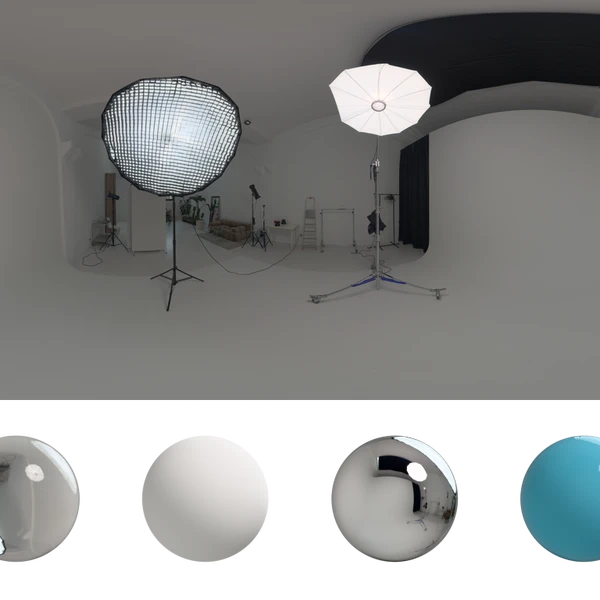 White Studio 02 - HDRI map - from Poly Haven