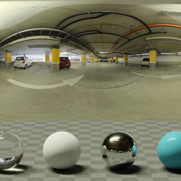 Parking Garage - HDRI map - from Poly Haven