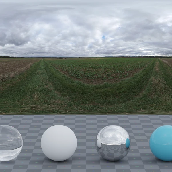 Farmland Overcast - HDRI map - from Poly Haven