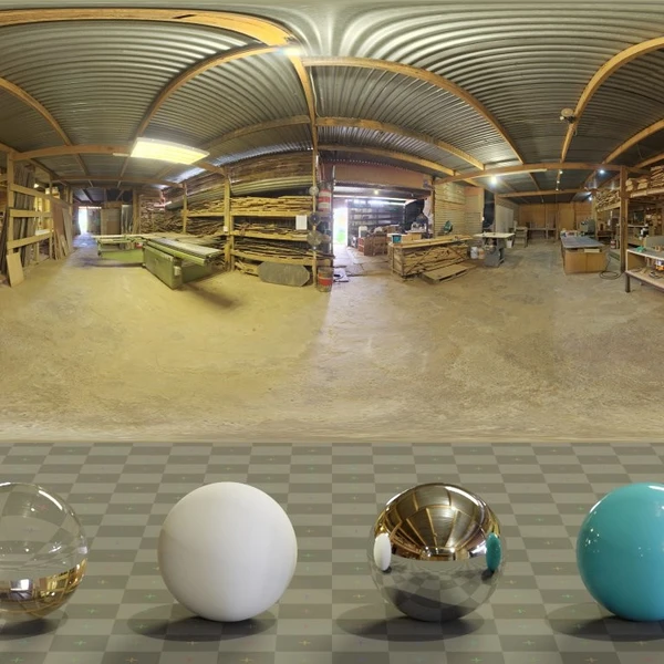 Carpentry Shop 01 - HDRI map - from Poly Haven