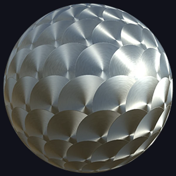 Radially Polished Metal (Metal 0038)