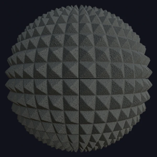 Acoustic Panels Foam Pyramid Tiles (Plastic 0005)