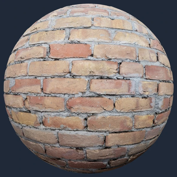 Brick Wall - PBR texture - from Poly Scan