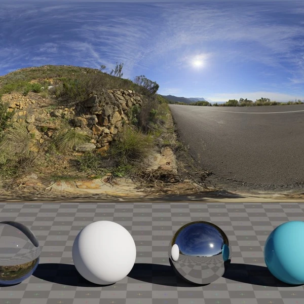 Red Hill Straight - HDRI map - from Poly Haven