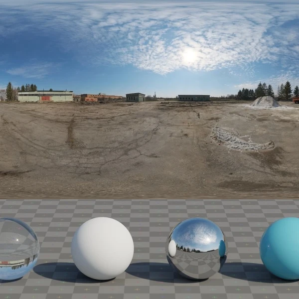 Abandoned Tank Farm 03 - HDRI map - from Poly Haven