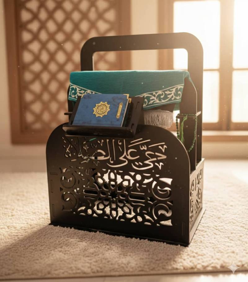 هذه طقم صلاة مع ديكور