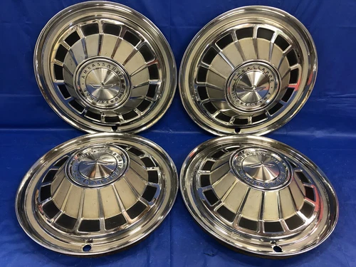 AMC Ambassador 1966 14" Vintage Hubcaps Set - Grade B EB277138094194 for 1966 AMC AMBASSADOR