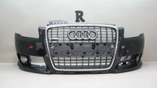 Audi A4 2005-2008 Front Bumper Cover with Grille and Fog Lights - OEM EB157376287976 for 2005 Audi A4