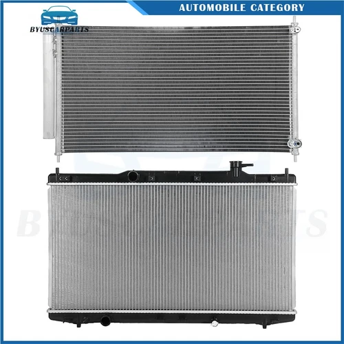 Honda Accord 2.4L 2013 Aluminum Radiator & AC Condenser Kit EB205317410676
