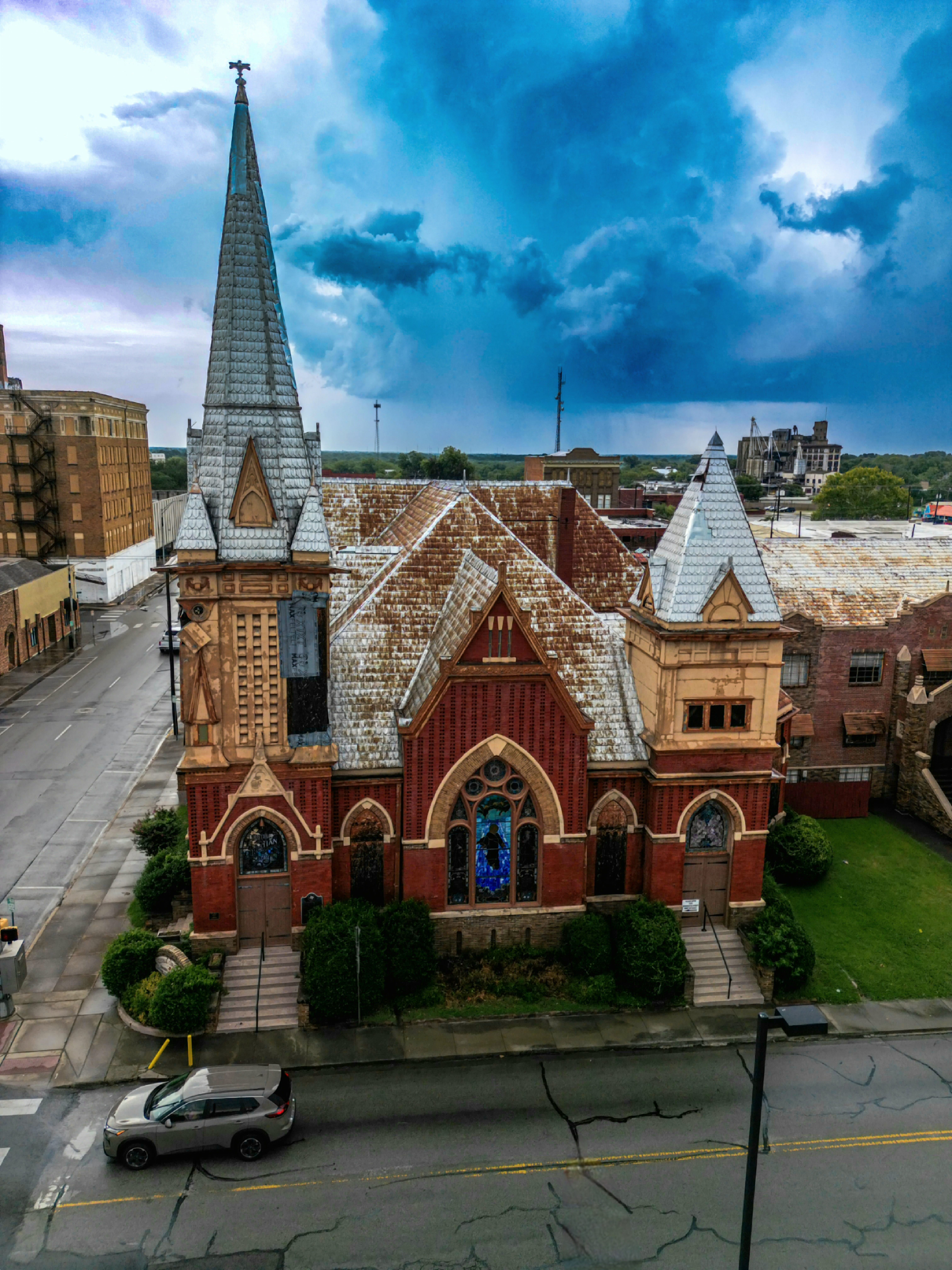 Aerial drone photo of Hunt County, Texas