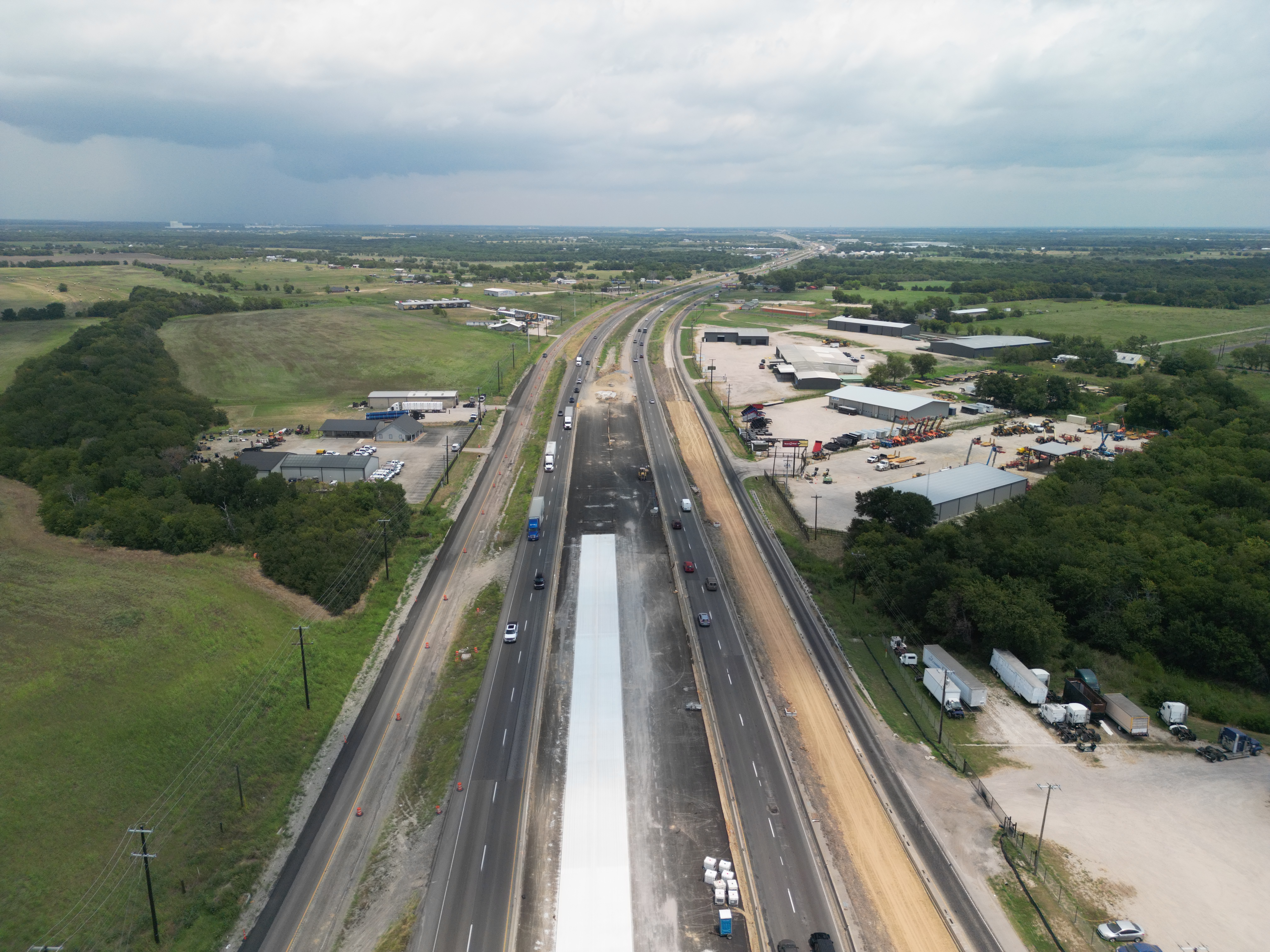 Aerial drone photo of Hunt County, Texas