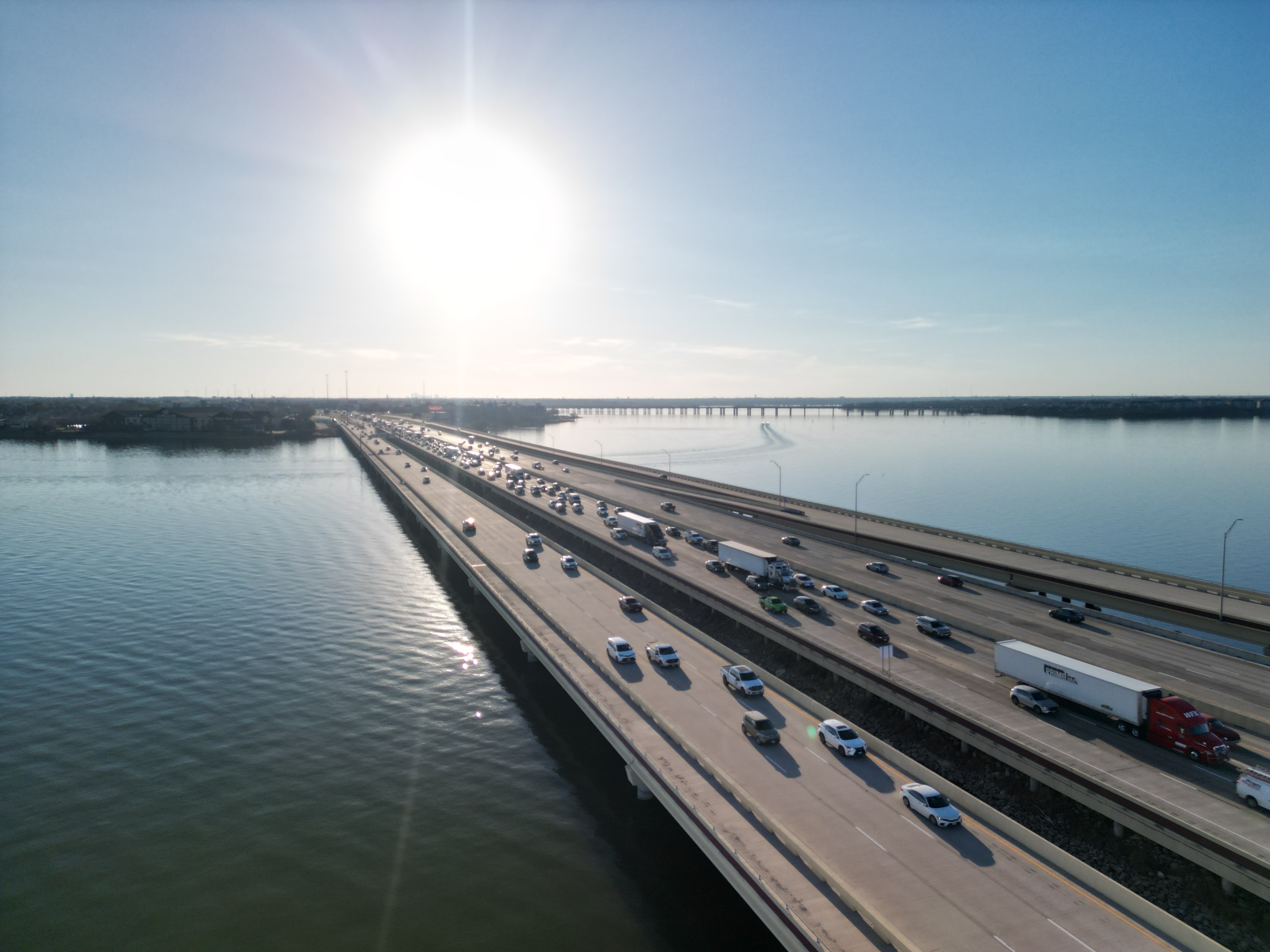 Aerial drone photo of Rowlett, Texas