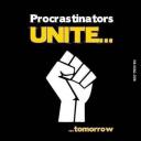 procrastinating