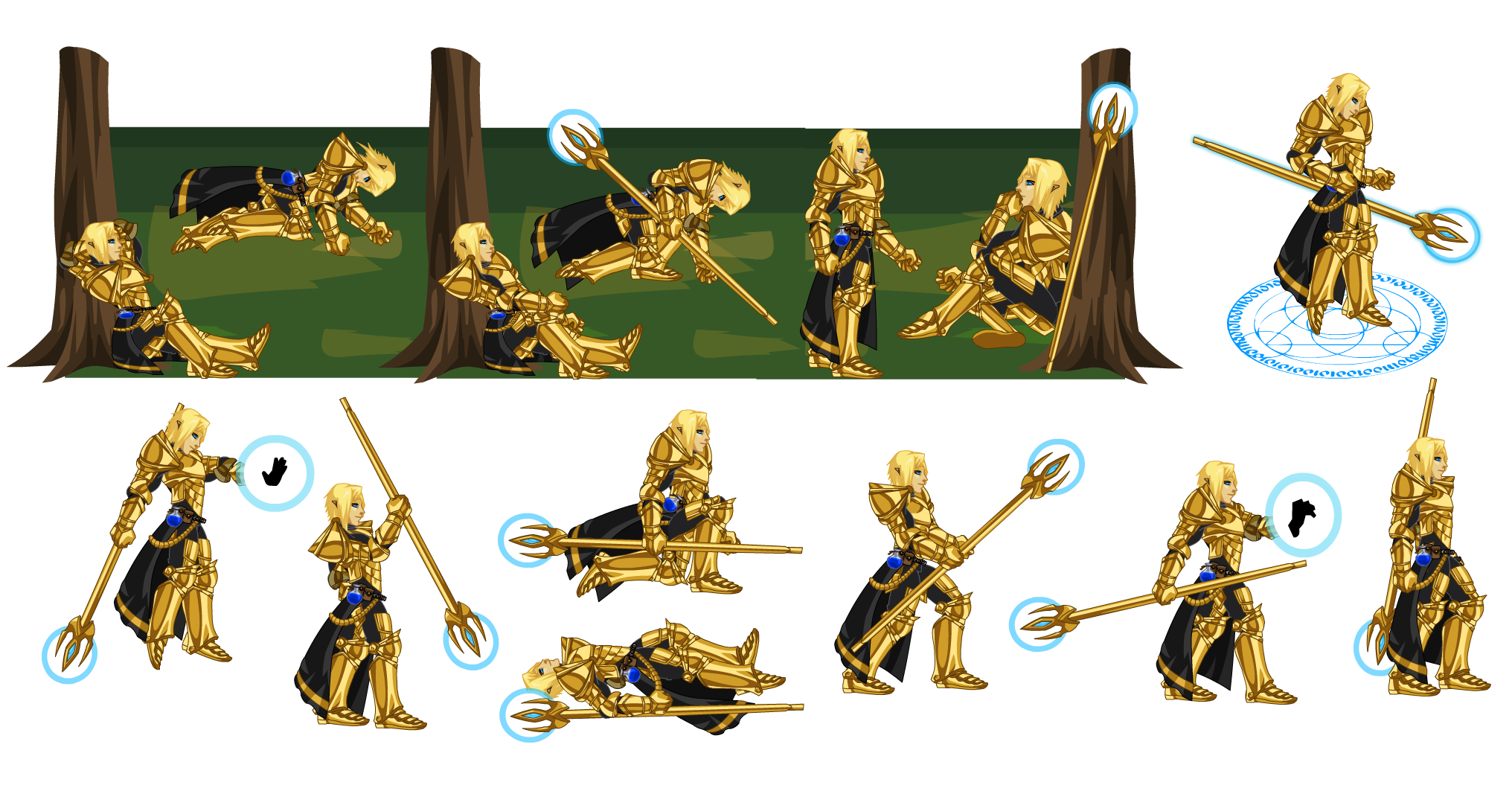 dracelix_golden_paladin_poses_with_cape.png