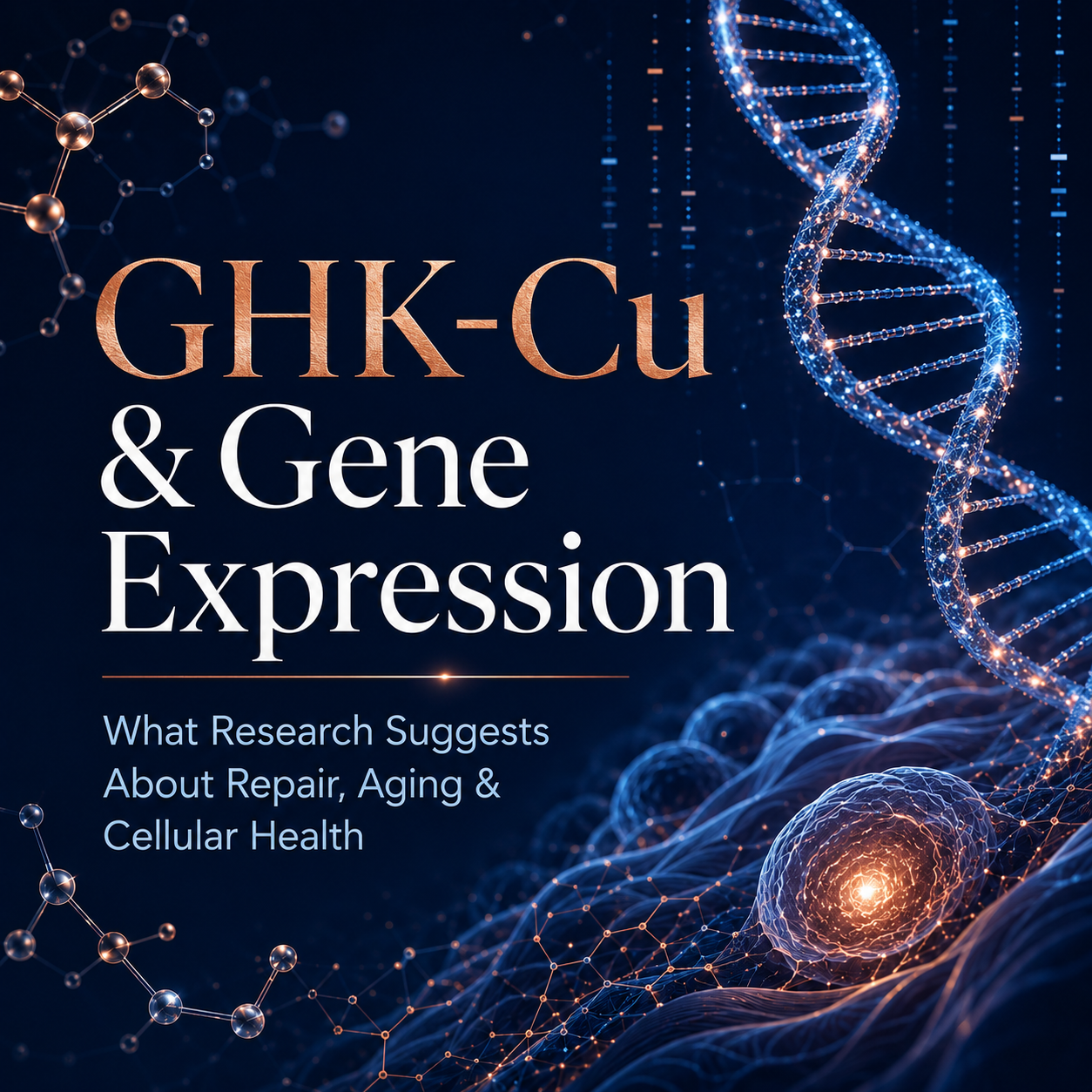GHK-Cu & Gene Expression: What Research Suggests About Repair, Aging & Cellular Health
