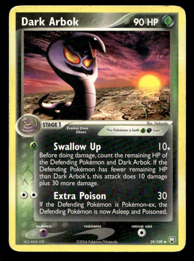 Team Rocket Returns Dark Arbok #29/109 Pokémon TCG Single Card