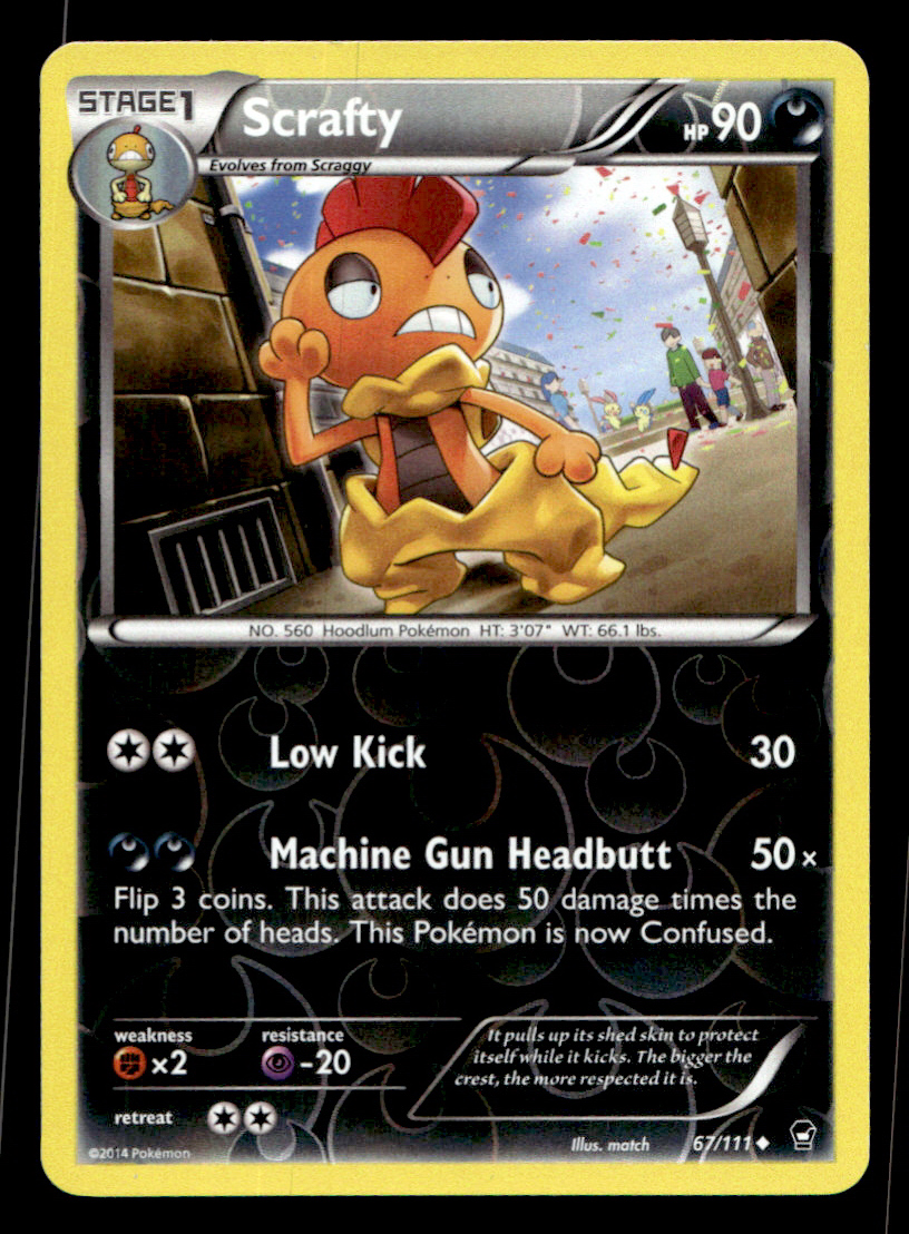 Scrafty #67/111 Pokémon TCG Single Card