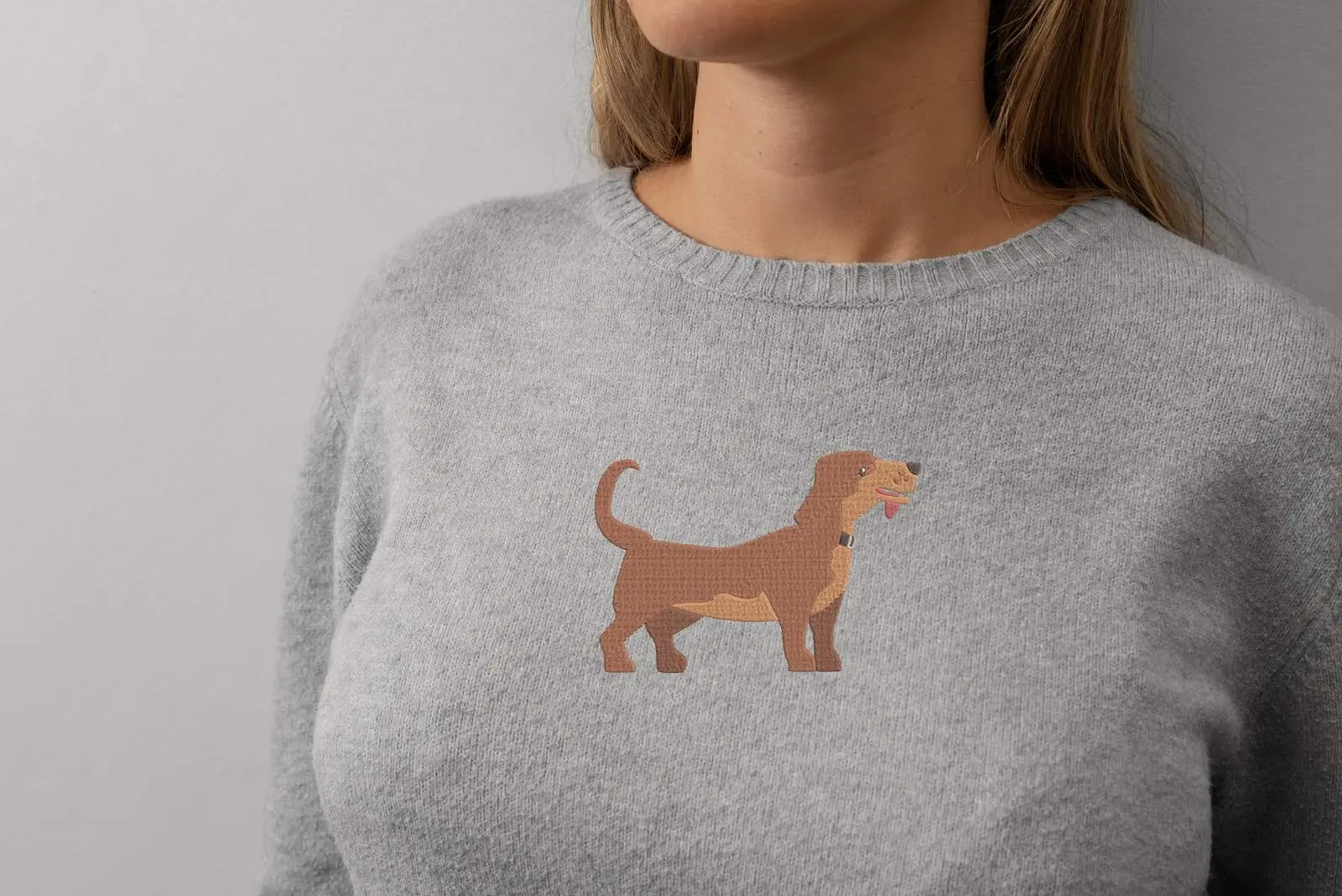 Dachshund Dog Machine Embroidery Design Bundle | Cute Doxie Files thumbnail 10