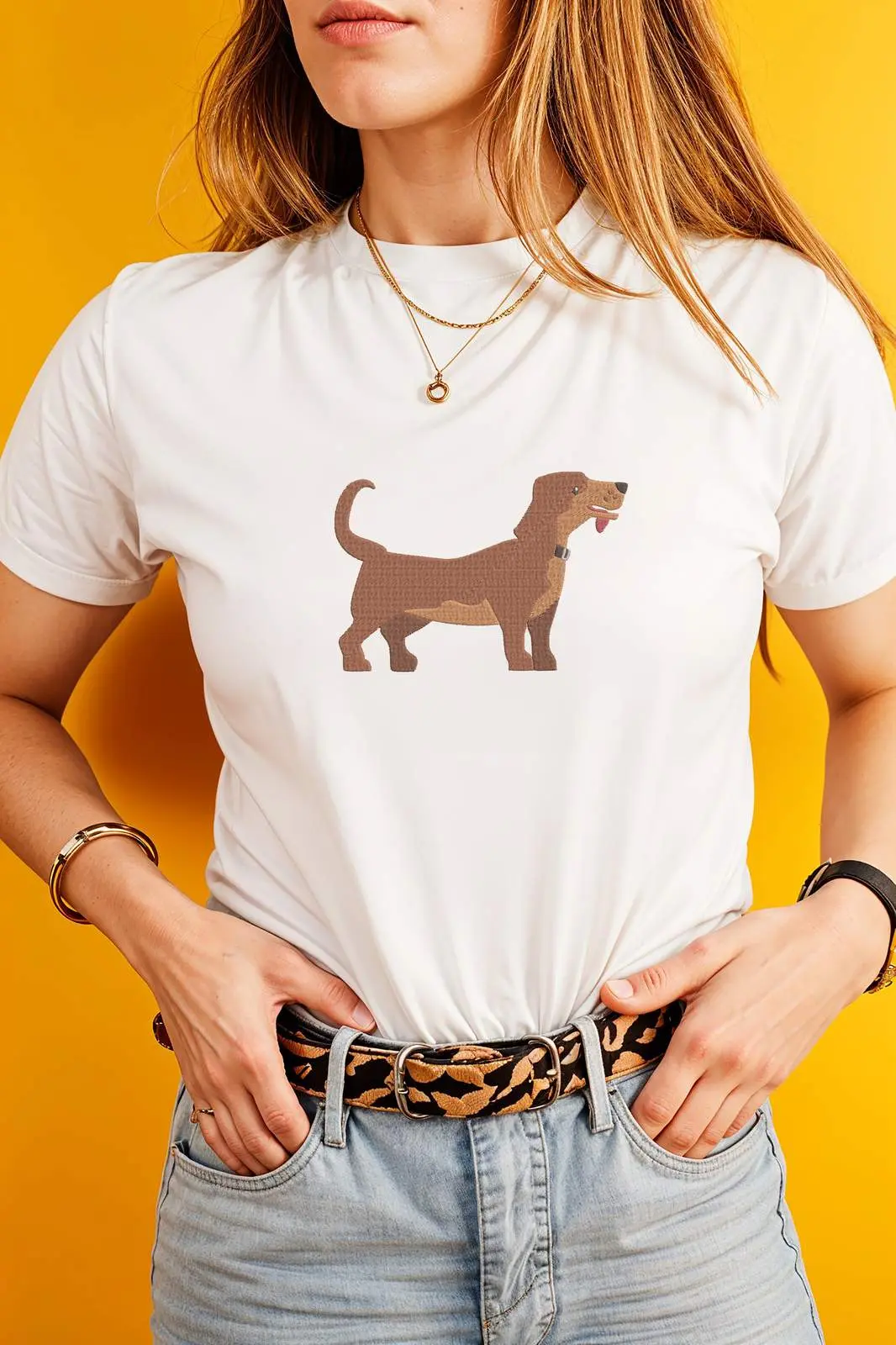 Dachshund Dog Machine Embroidery Design Bundle | Cute Doxie Files thumbnail 4